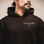Ivory and Noir Hoodie
