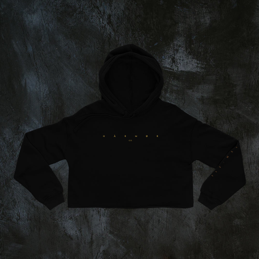 NO RULES Cali Crop Hoodie - Black