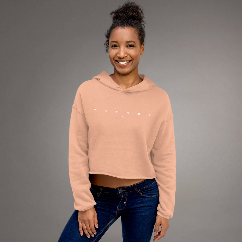 NO RULES Cali Crop Hoodie - Peach