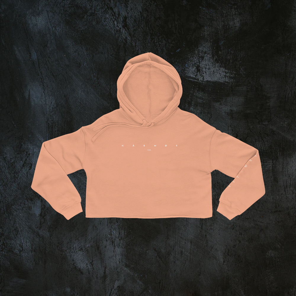 NO RULES Cali Crop Hoodie - Peach